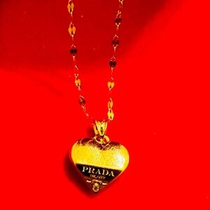 Pretty REAL Gold Prada Pendant 18k. (Not gold plated).